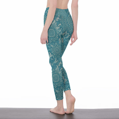 Ocean Waves & Wind Mystic Balance Glow Yoga High Waist Leggings | 5To9Style