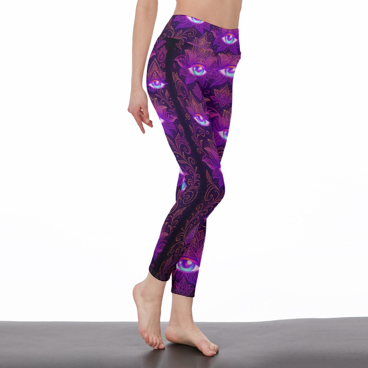 Third Eye Yoga Infinite Balance Aura Yoga High Waist Leggings | 5To9Style