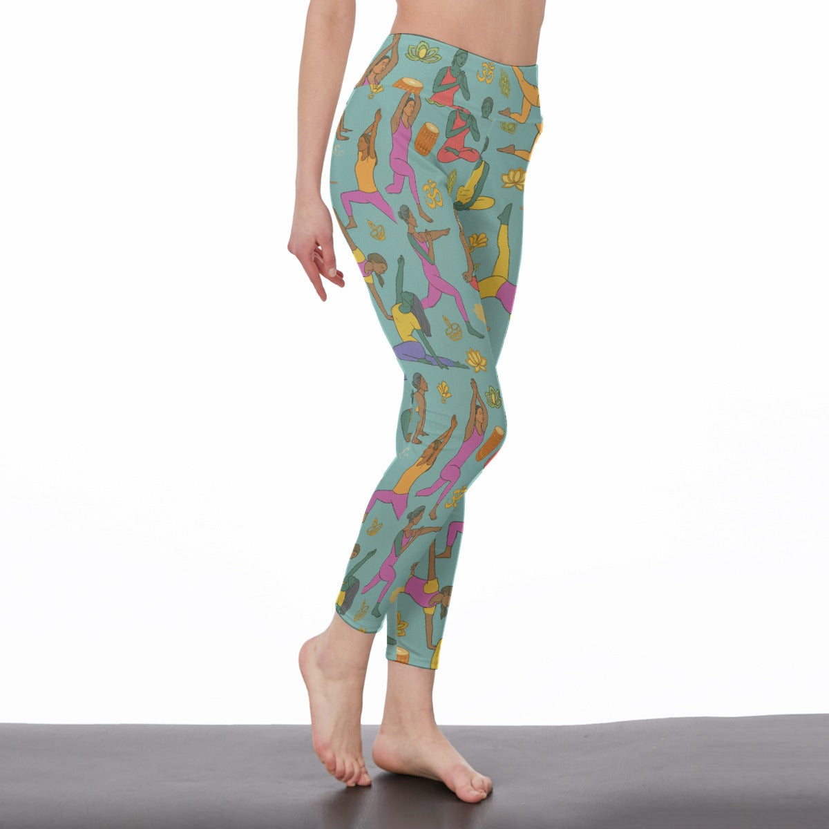 Asana (Pose Silhouettes) Serenity Strength Flow Yoga High Waist Leggings | 5To9Style