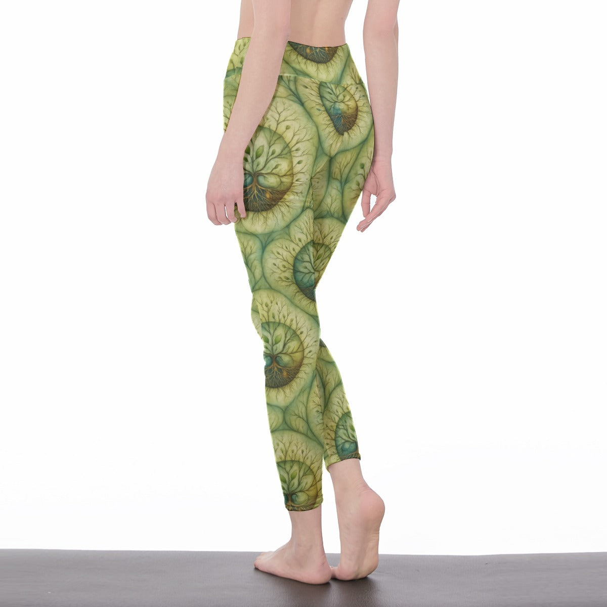 10 Natural Circle Calm Strength Inner Glow Yoga High Waist Leggings | 5To9Style