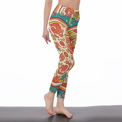 Yoga Pants Yoga Mandala Pattern All-Over Print Women's High Waist Leggings | 5To9Style | Side Stitch Closure | 5to9style