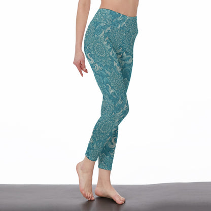 Ocean Waves & Wind Mystic Balance Glow Yoga High Waist Leggings | 5To9Style