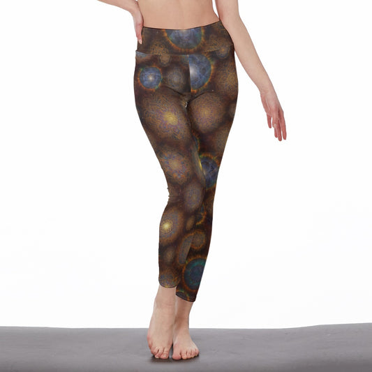 Electric Aura Waves Infinite Spirit Vision Yoga High Waist Leggings | 5To9Style