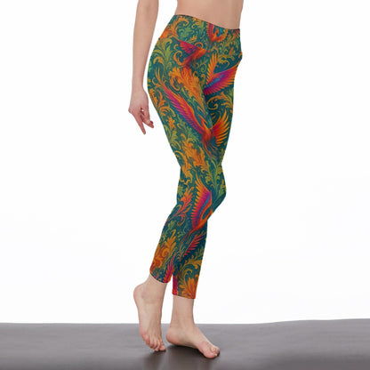Phoenix Rising Calm Strength Inner Fire Yoga High Waist Leggings | 5To9Style