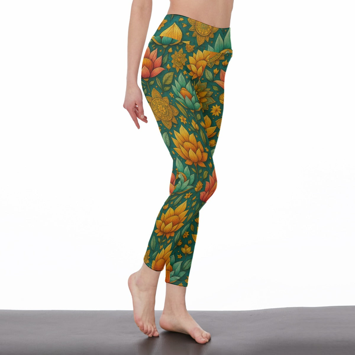 Lotus Sacred Harmony Flow Yoga High Waist Leggings | 5To9Style