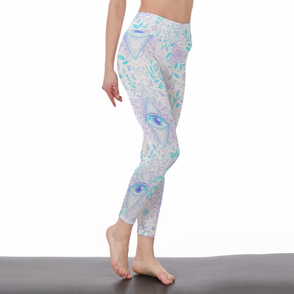 Third Eye Yoga Mystic Energy Glow Yoga High Waist Leggings | 5To9Style