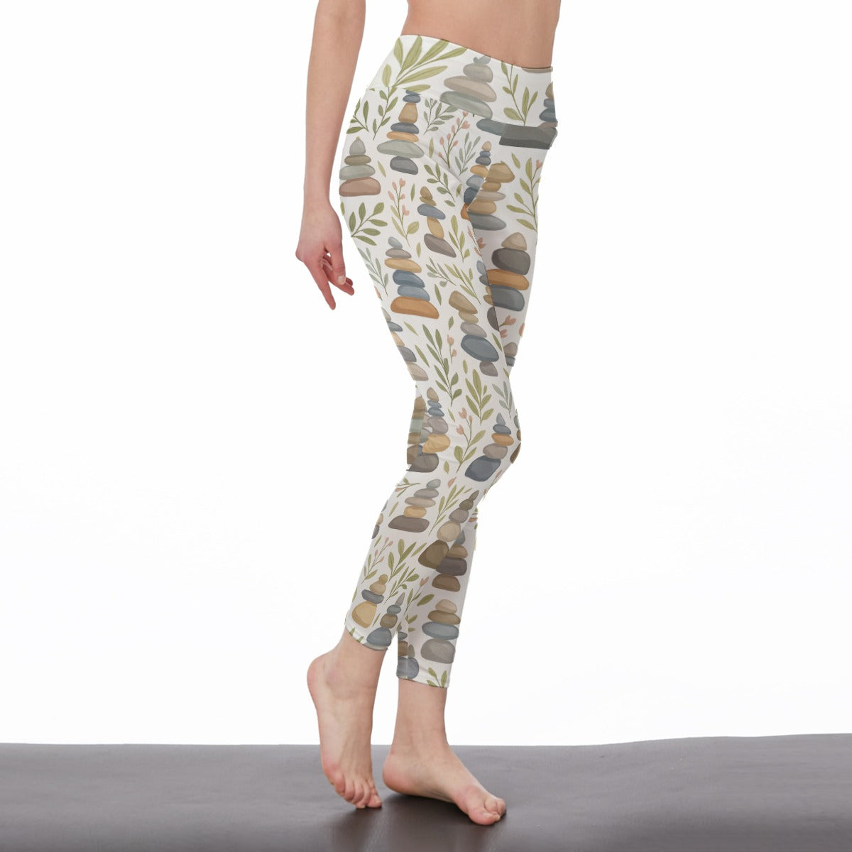 Zen Stones Tranquil Balance Flow Yoga High Waist Leggings | 5To9Style