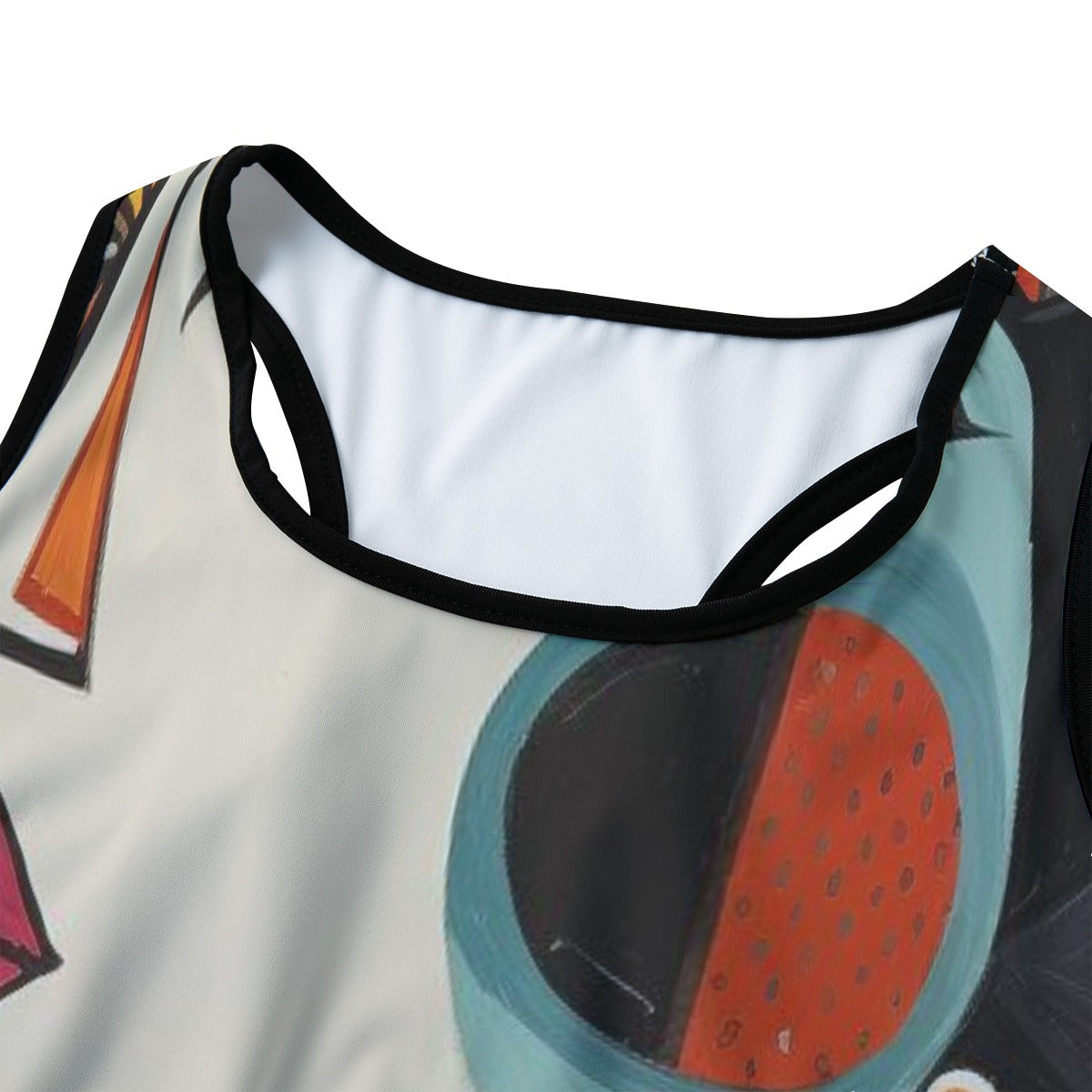 Art Woman Face Modern Impression Yoga Women's Sports Bra