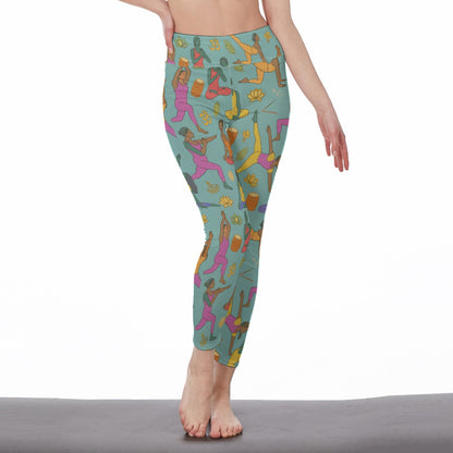 Asana (Pose Silhouettes) Serenity Strength Flow Yoga High Waist Leggings | 5To9Style