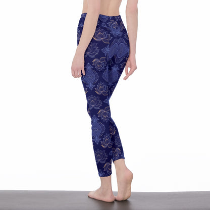Lotus Serenity Strength Aura Yoga High Waist Leggings | 5To9Style