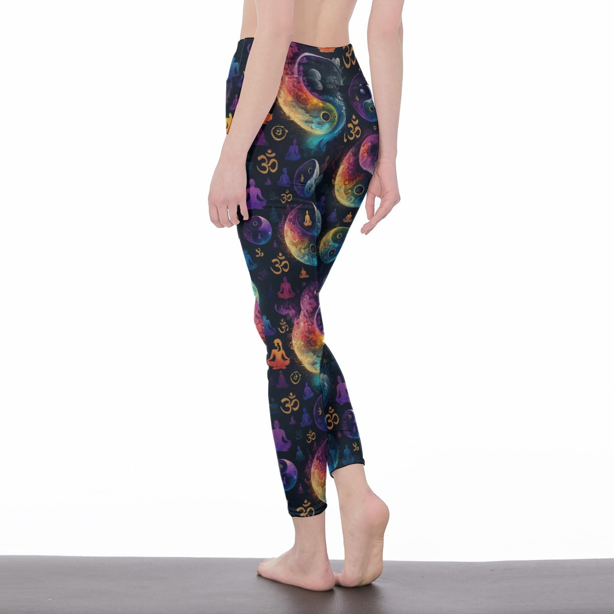 Yin Yang Variations Serenity Strength Aura Yoga High Waist Leggings | 5To9Style