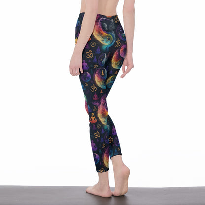 Yin Yang Variations Serenity Strength Aura Yoga High Waist Leggings | 5To9Style