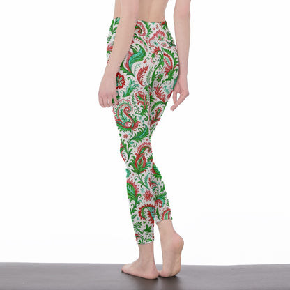 Paisley Pattern Mystic Balance Glow Yoga High Waist Leggings | 5To9Style