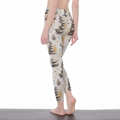 Zen Stones Infinite Harmony Flow Yoga High Waist Leggings | 5To9Style