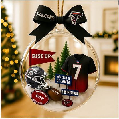 Football Ornament Style 2 Christmas tree uniform of American football team - Ornament
