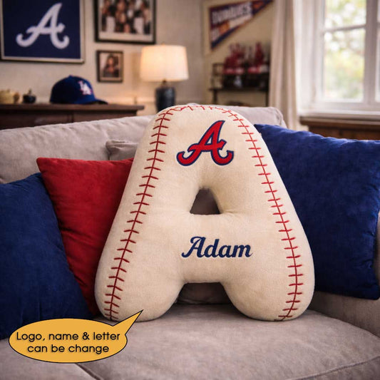 Baseball Pillow Custom Name and Logo All Teams  Irregular-Shaped Pillow Custom