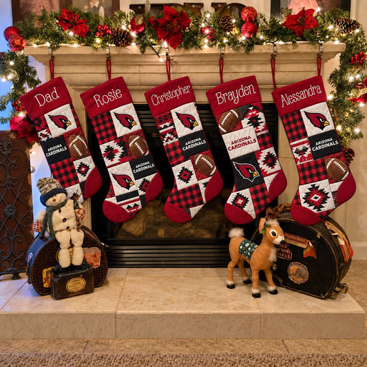 All Football Teams Team-Inspired Holiday Christmas Stocking for Football Fans - 5to9style