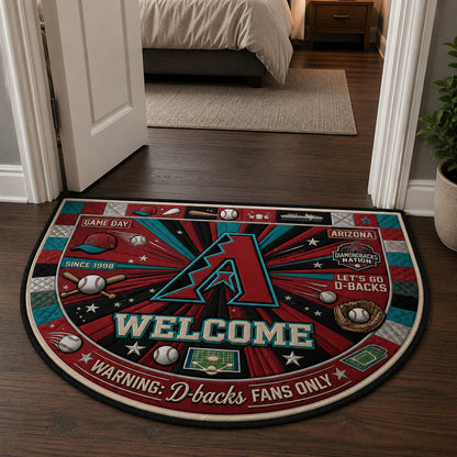 Baseball All Teams Custom Quilted Print Premium Welcome Mat Washable Black Border – Personalized Baseball Doormat