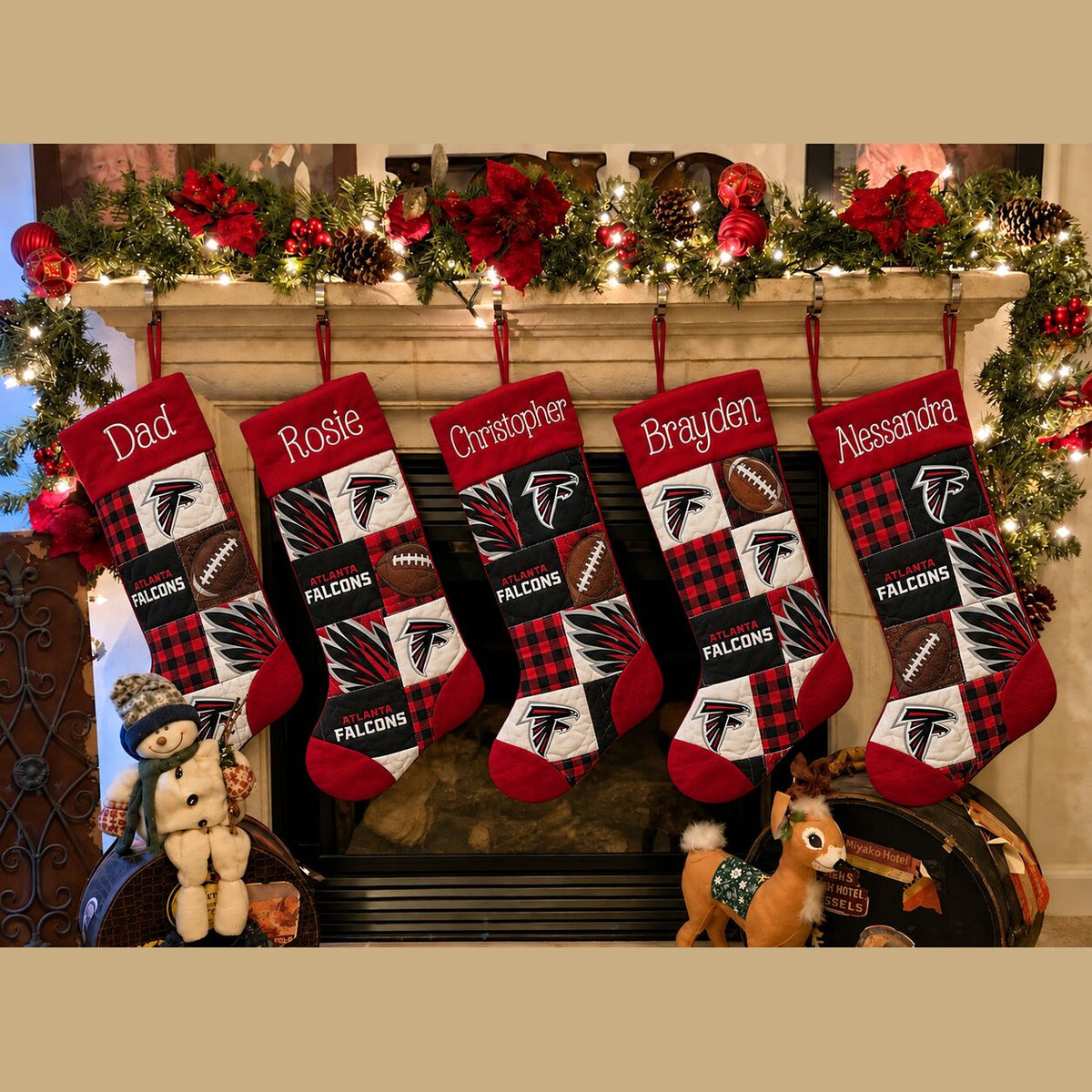 All Football Teams Team-Inspired Holiday Christmas Stocking for Football Fans - 5to9style