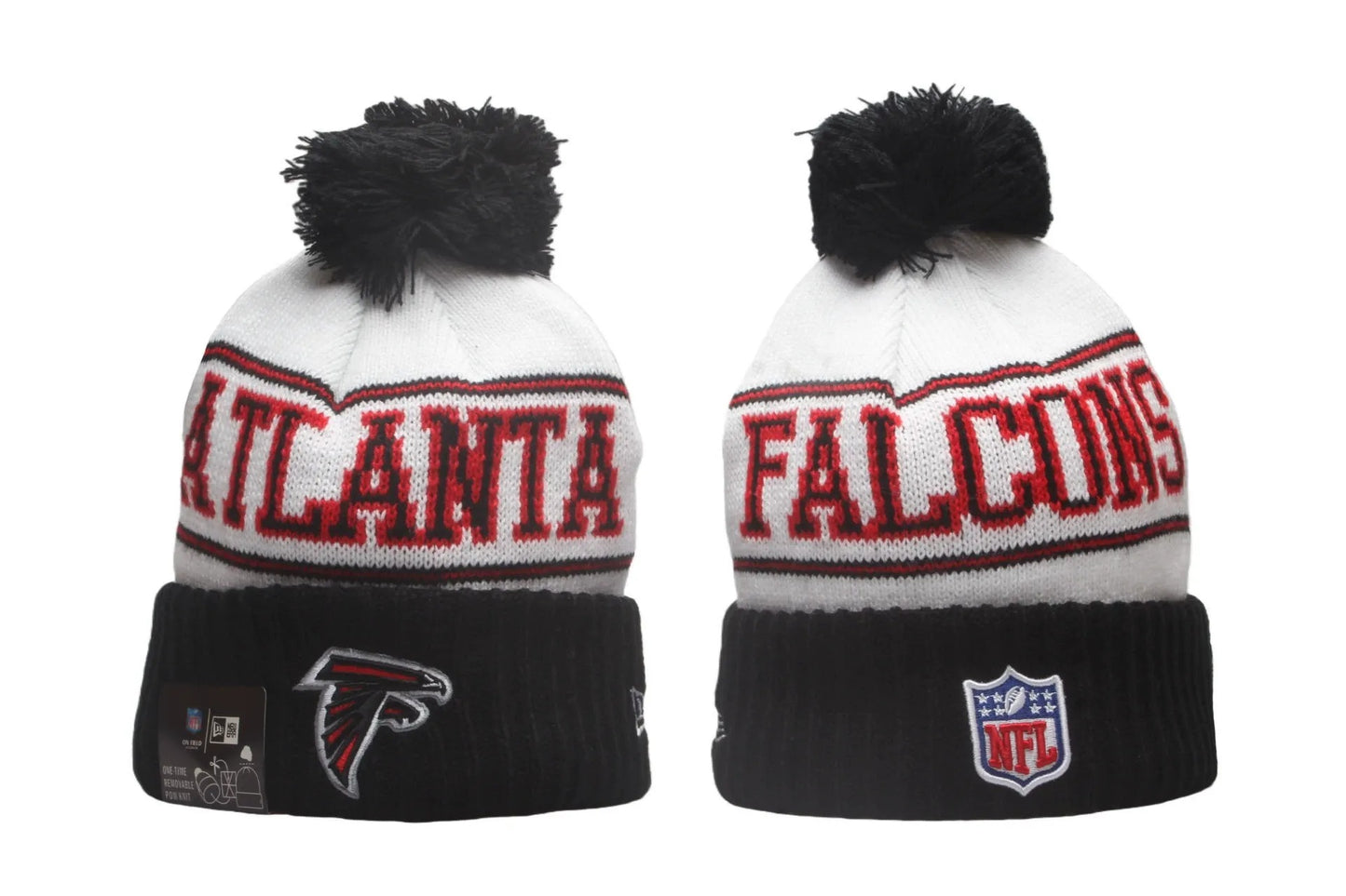 Football Classic Knit Beanie with Pom – One Size Fits All