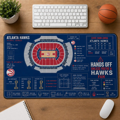 All Baseketball Stadiums Arena Blueprint Desk Mat Mouse Pad Plus Size Trending - 5to9style