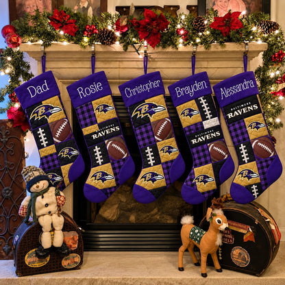 All Football Teams Team-Inspired Holiday Christmas Stocking for Football Fans - 5to9style