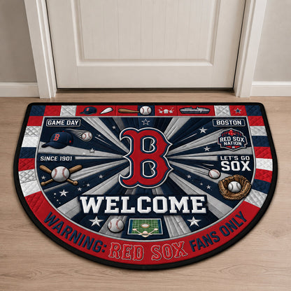 Baseball All Teams Custom Quilted Print Premium Welcome Mat Washable Black Border – Personalized Baseball Doormat