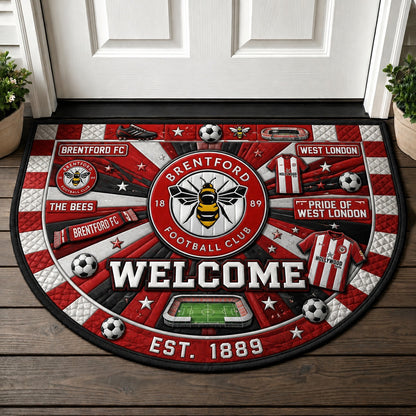 Premier League Football All Teams Custom Quilted Print Premium Welcome Mat – Personalized Baseball Doormat - 5to9style