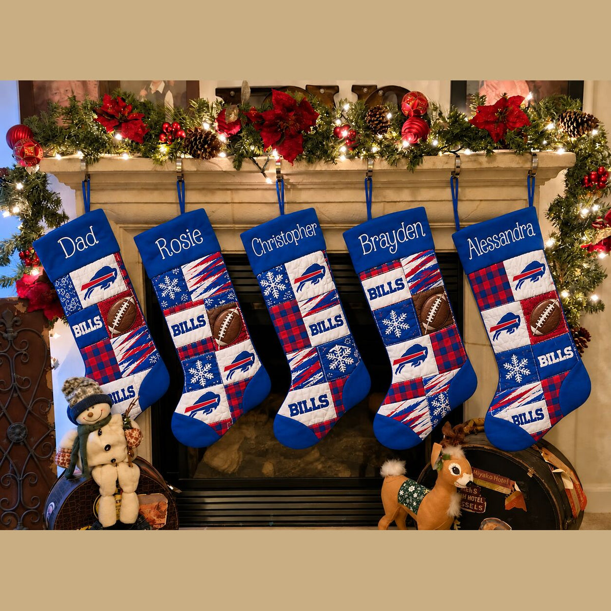 All Football Teams Team-Inspired Holiday Christmas Stocking for Football Fans - 5to9style