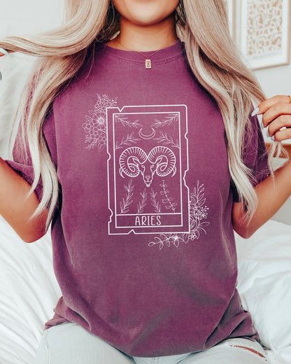 Zodiac Aries Astrology Graphic Classic Unisex T-Shirt | 5To9Style