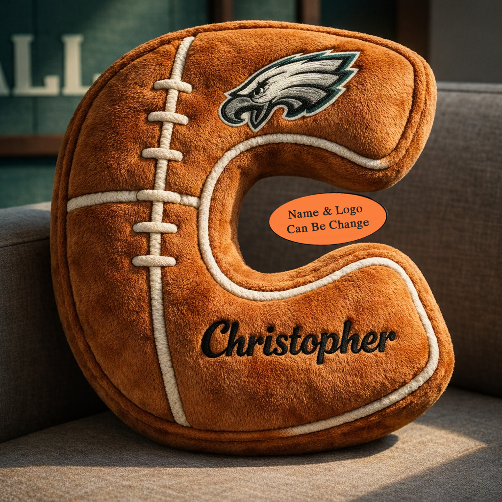 Football Pillow Custom Name and Logo All Teams Irregular-Shaped Pillow Custom