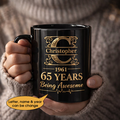 11oz Ceramic Mug Age personalized name, year, letter for birthday Hot Sale- 11oz Ceramic Mug