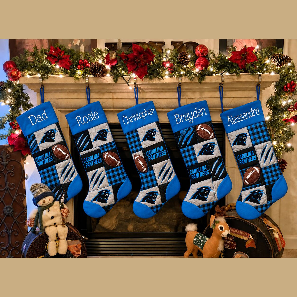 All Football Teams Team-Inspired Holiday Christmas Stocking for Football Fans - 5to9style
