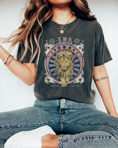 Zodiac Leo Astrology Lion Graphic Classic Unisex T-Shirt | 5To9Style