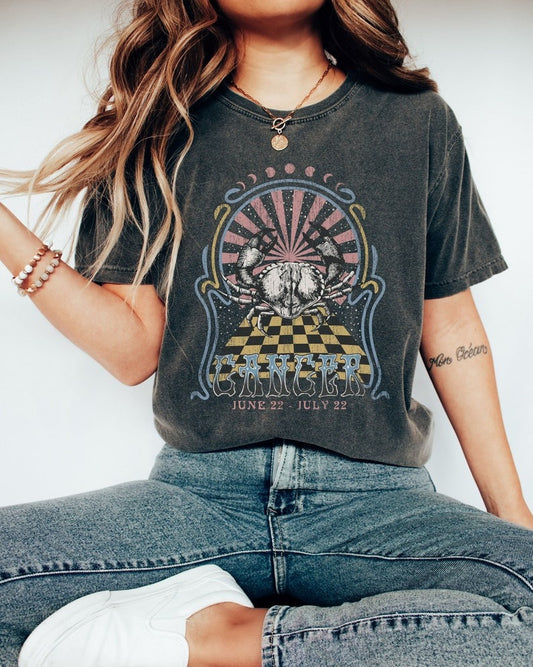 Zodiac Cancer Astrology Graphic Classic Unisex T-Shirt | 5To9Style