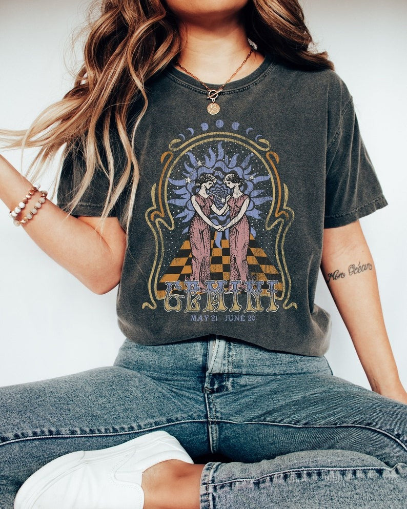 Zodiac Gemini Astrology Graphic Classic Unisex T-Shirt | 5To9Style