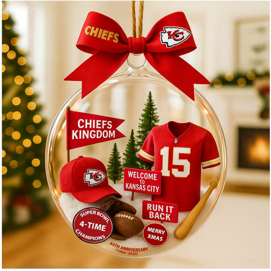 Football Ornament Style 4 Christmas tree uniform of American football team - Ornament