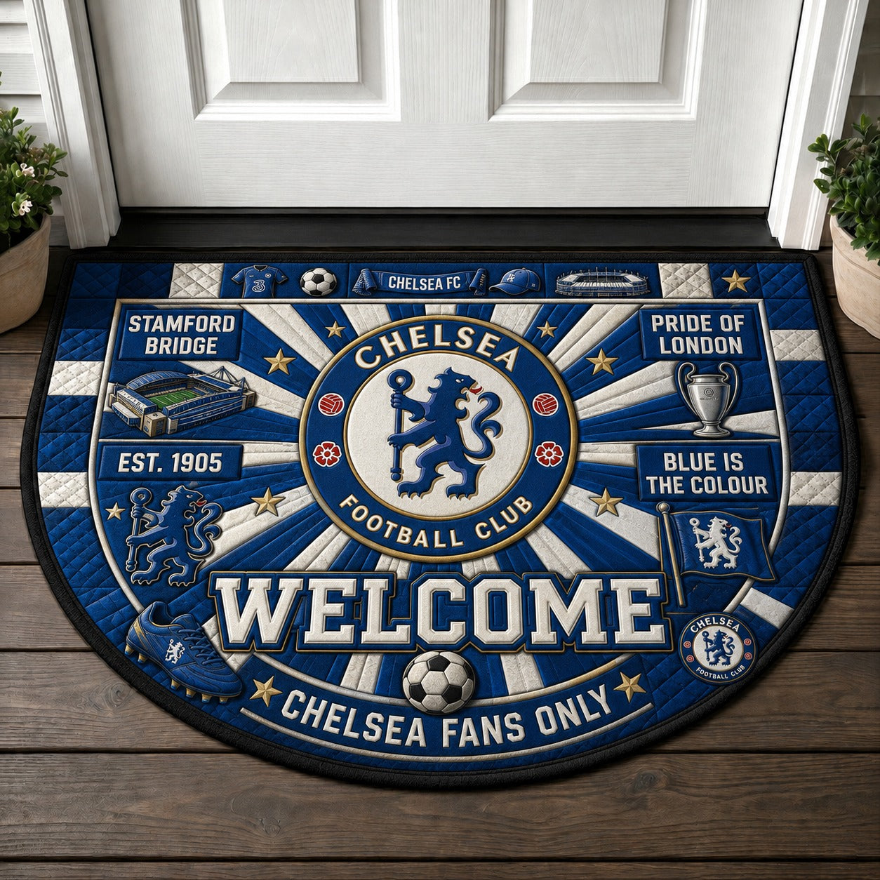 Premier League Football All Teams Custom Quilted Print Premium Welcome Mat – Personalized Baseball Doormat - 5to9style