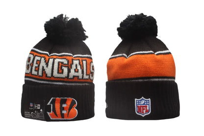 Football Classic Knit Beanie with Pom – One Size Fits All