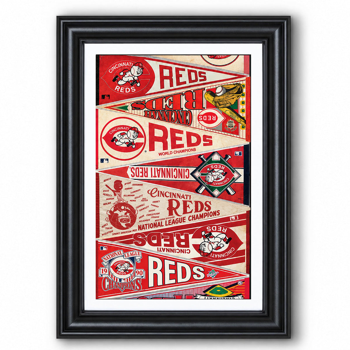 All Baseball Teams Vintage Anniversary For Baseball Fans Poster No Frame - Vertical Poster - 5to9vibe