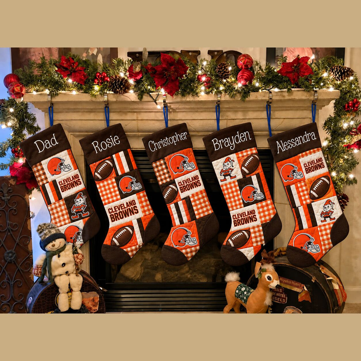 All Football Teams Team-Inspired Holiday Christmas Stocking for Football Fans - 5to9style