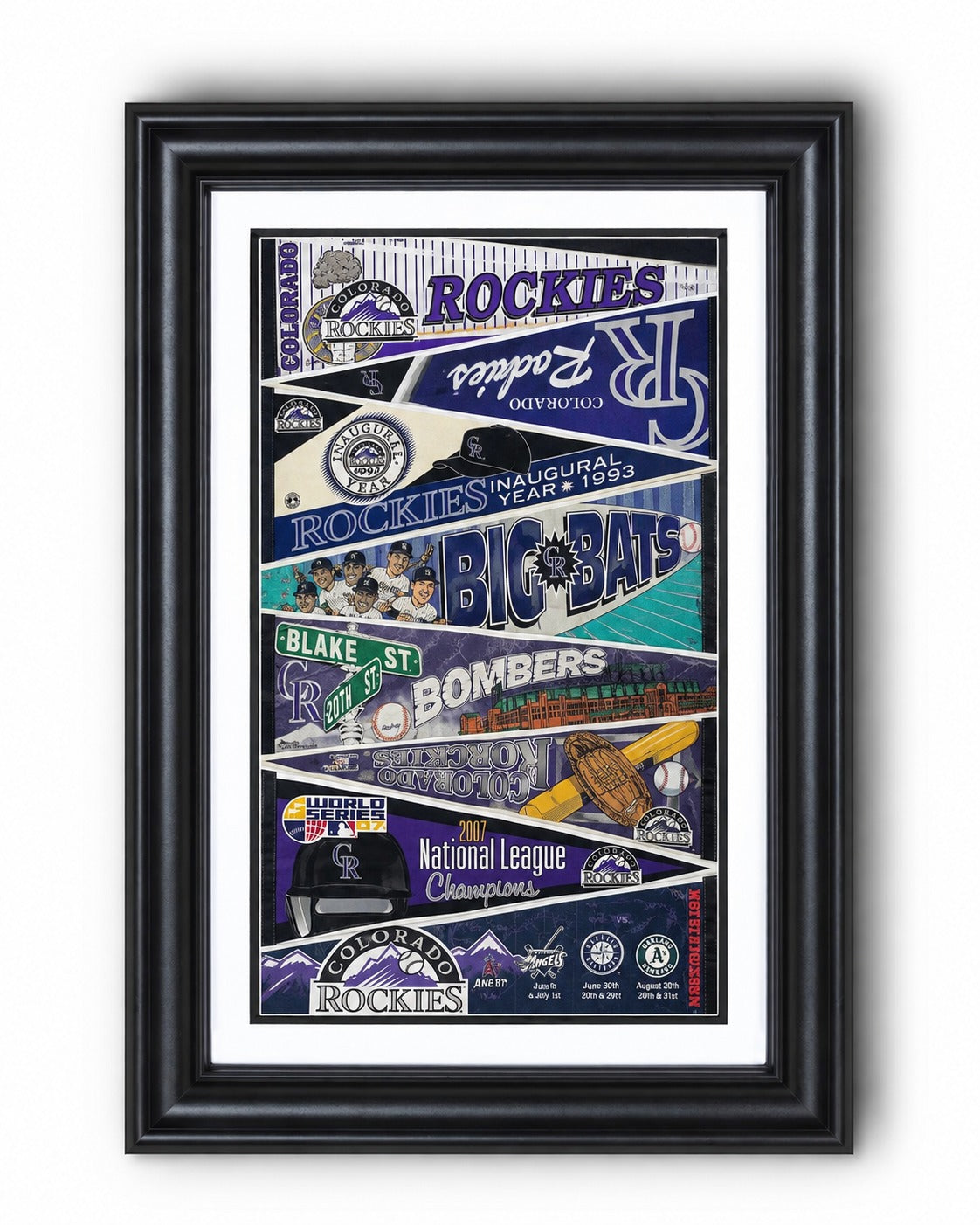 All Baseball Teams Vintage Anniversary For Baseball Fans Poster No Frame - Vertical Poster - 5to9vibe
