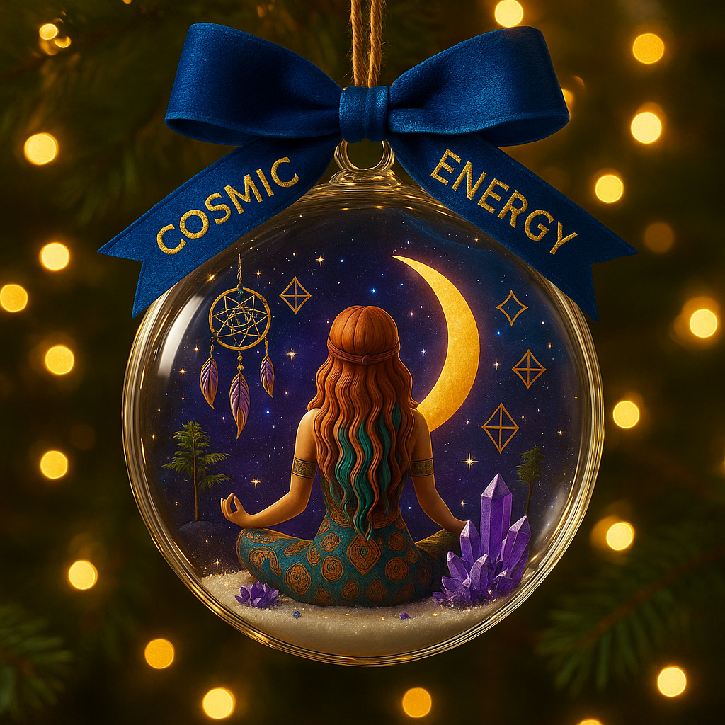 Yoga Meditation Boho Hippie 2  Ornament Christmas 2025  - Ornament