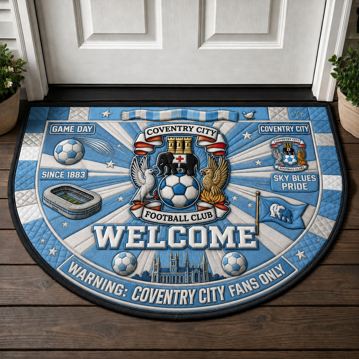 Premier League Football All Teams Custom Quilted Print Premium Welcome Mat – Personalized Baseball Doormat - 5to9style