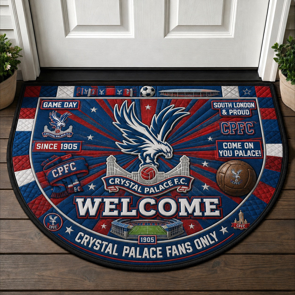 Premier League Football All Teams Custom Quilted Print Premium Welcome Mat – Personalized Baseball Doormat - 5to9style
