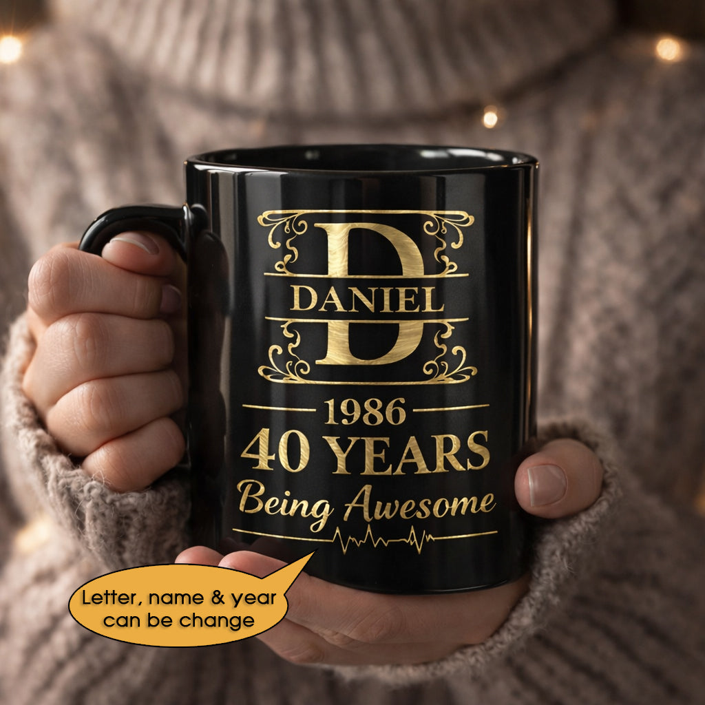 11oz Ceramic Mug Age personalized name, year, letter for birthday Hot Sale- 11oz Ceramic Mug