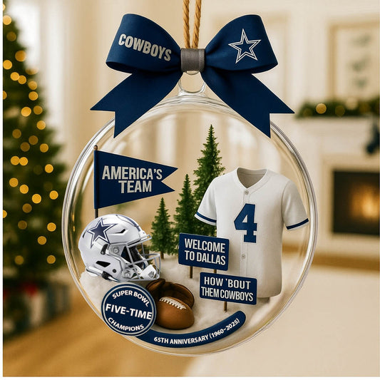 Football Ornament Style 2 Christmas tree uniform of American football team - Ornament