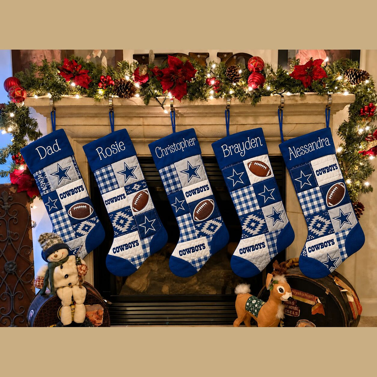 All Football Teams Team-Inspired Holiday Christmas Stocking for Football Fans - 5to9style