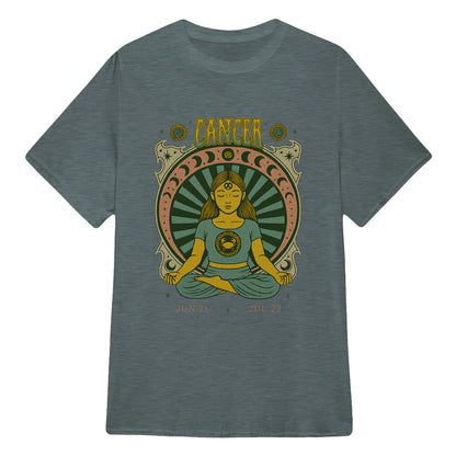 Cancer Zodiac Meditation Moon Phase Yoga Classic Unisex T-Shirt | 5To9Style