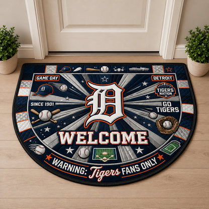 Baseball All Teams Custom Quilted Print Premium Welcome Mat Washable Black Border – Personalized Baseball Doormat